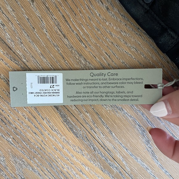 BNWT Hudson high rise straight ankle jeans - Picture 7 of 7